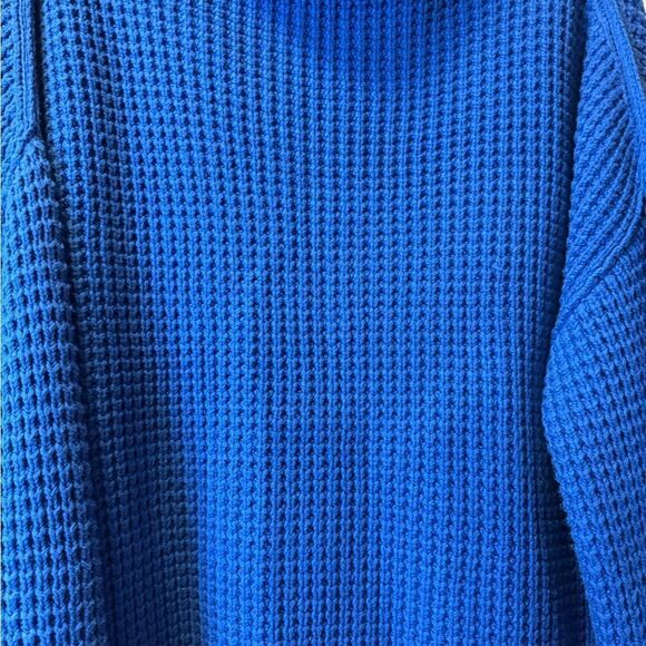 FREE PEOPLE Park City Pullover Sweater Blue Women’s Size Medium - Picture 5 of 7
